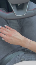 Pulsera bolitas diamantadas 14K