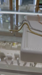 Cadena 5mm con circonias 14K