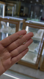 Huggies circonias 14K