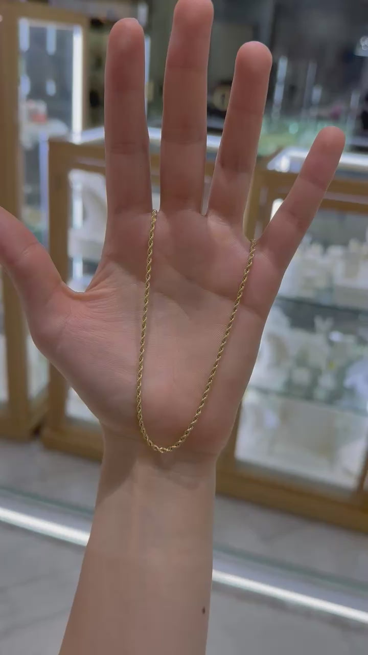 Cadena torsal 2mm 14K