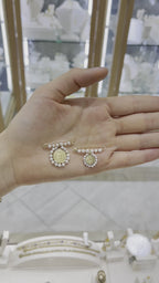Seguro perlitas medalla Guadalupe 14K