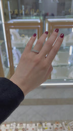 Churumbela baguettes y brillantes 14K