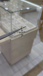Cruz piedras negras 14K