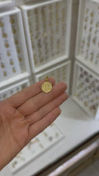 Medalla mate busto Guadalupe 14K