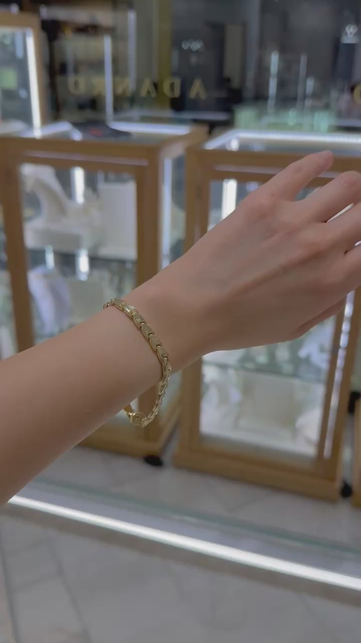 Pulsera 5mm reversible 14K