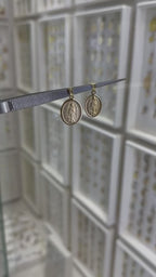 Medalla oval Guadalupe 14K