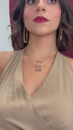 Collar dije infito 14K