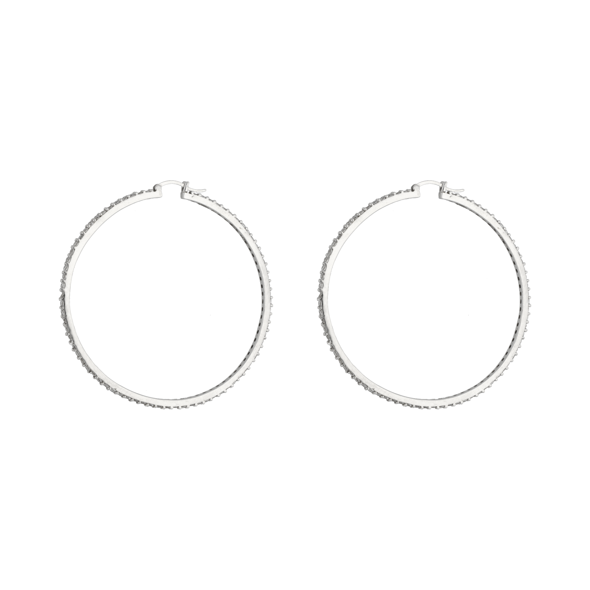 Arracadas grandes plata