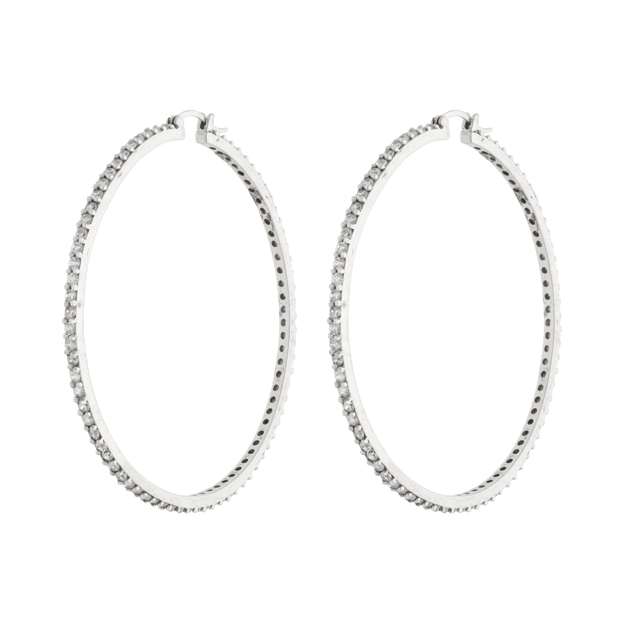 Arracadas grandes plata