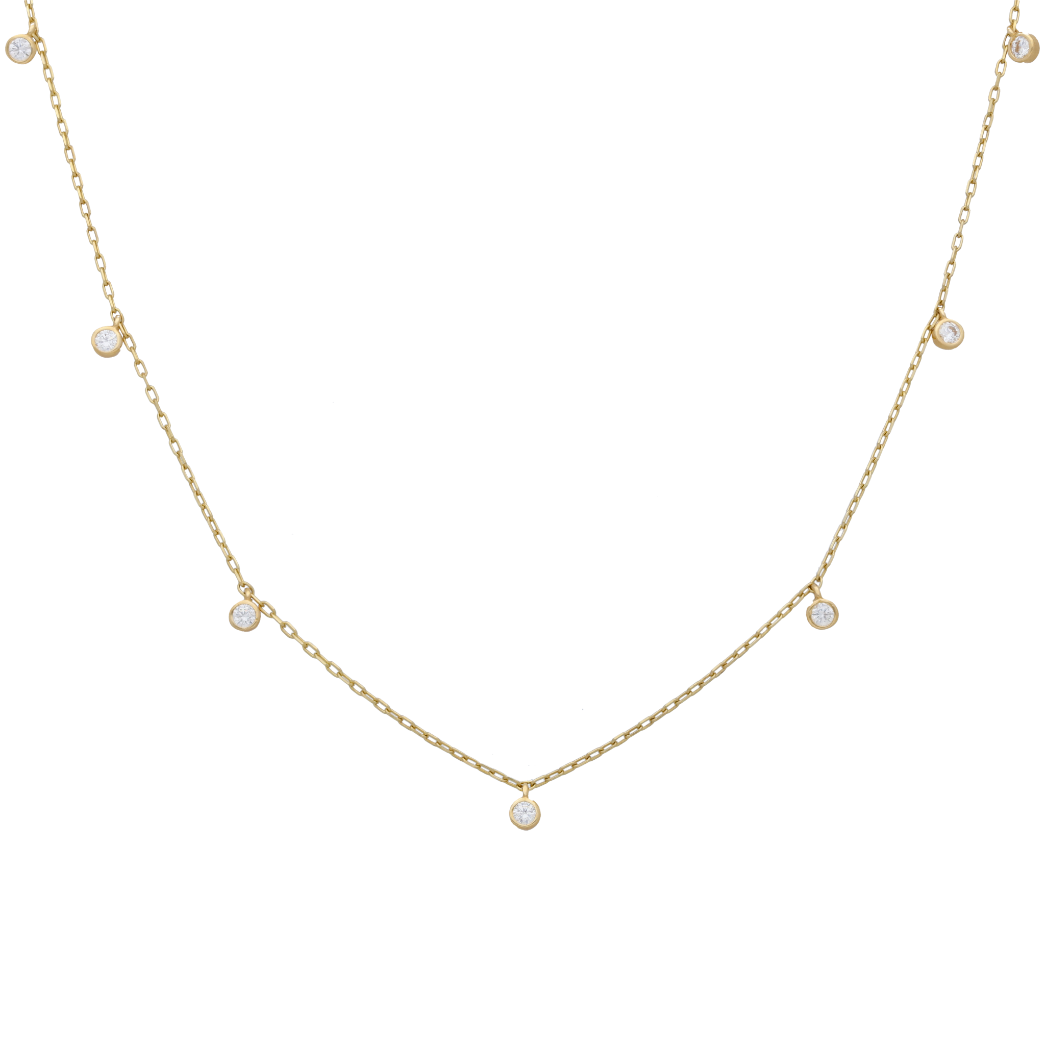 Collar dijes colgantes 14K