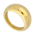 Anillo cabuchón hueco 14K