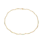 Gargantilla circonias colores 14K