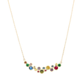 Collar circonias colores 14K