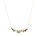Collar circonias colores 14K