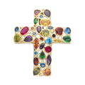 Cruz circonias colores 14K