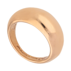 Anillo cabuchón hueco 14K