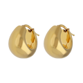 Arracadas lisas 14K