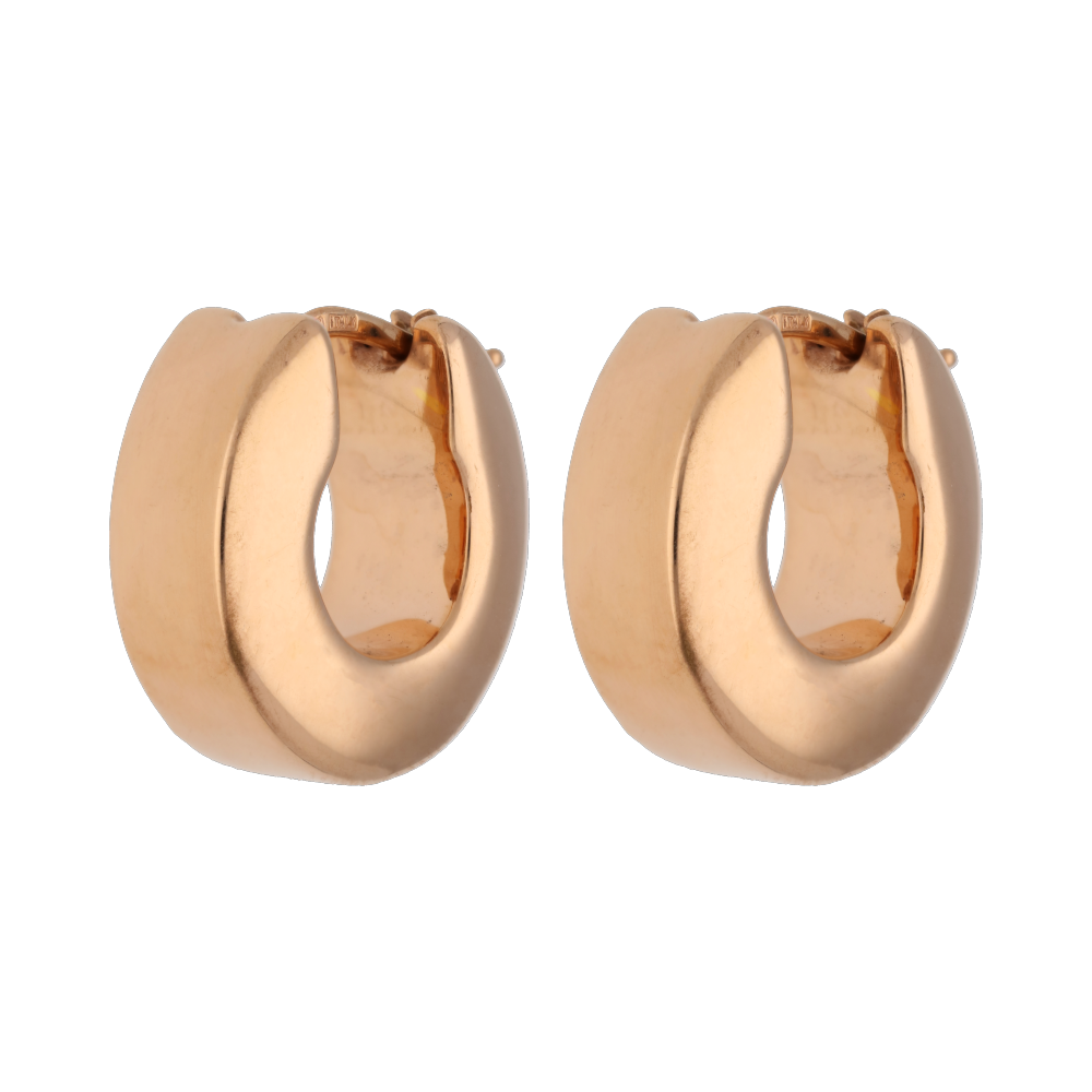 Arracadas huecas 14K