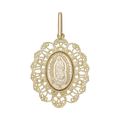 Medalla Guadalupe filigrana 14K