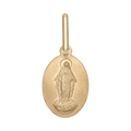Medalla Milagrosa oval 14K