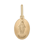 Medalla Milagrosa oval 14K
