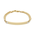 Esclava barra bicolor 14K