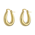 Arracadas huecas 14K