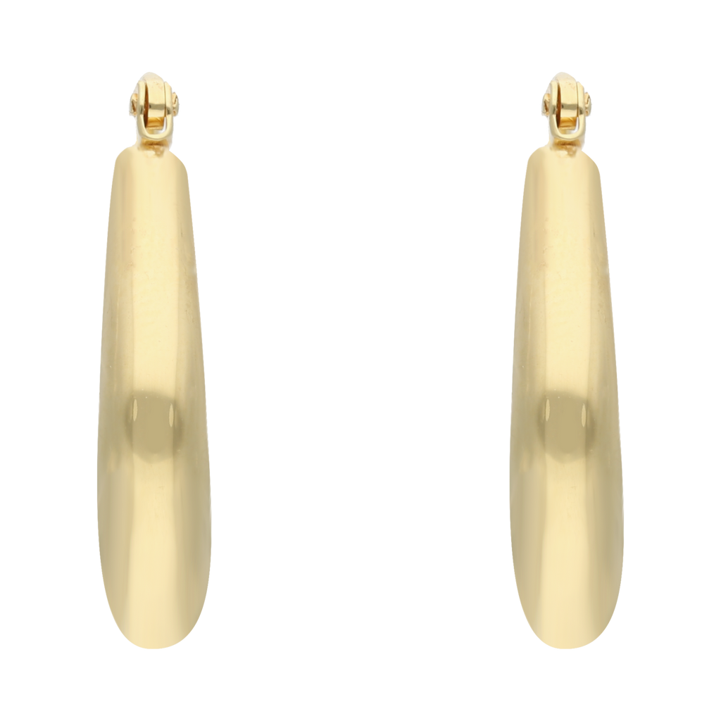 Arracadas huecas 14K