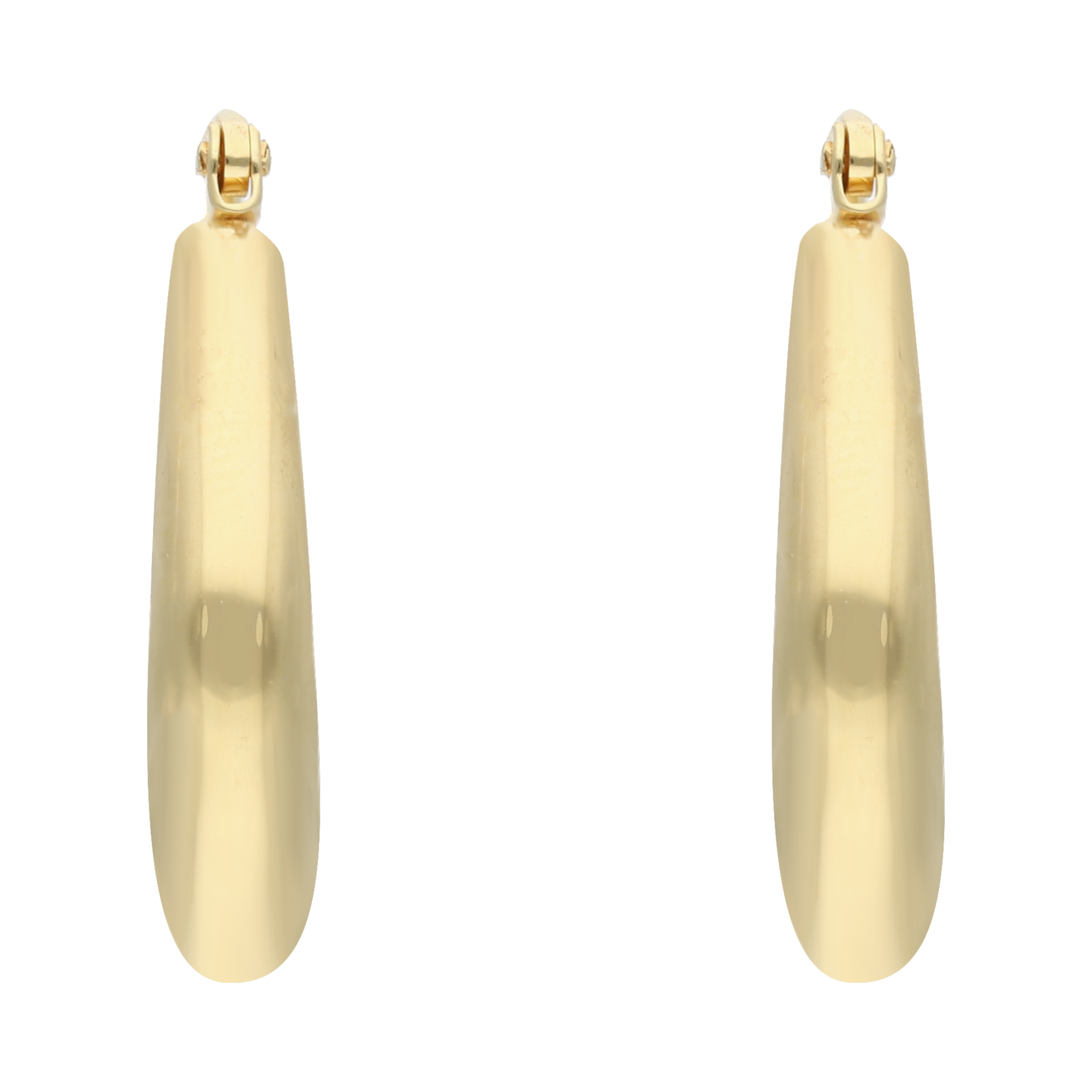 Arracadas huecas 14K