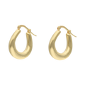 Arracadas huecas 14K