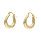 Arracadas huecas 14K