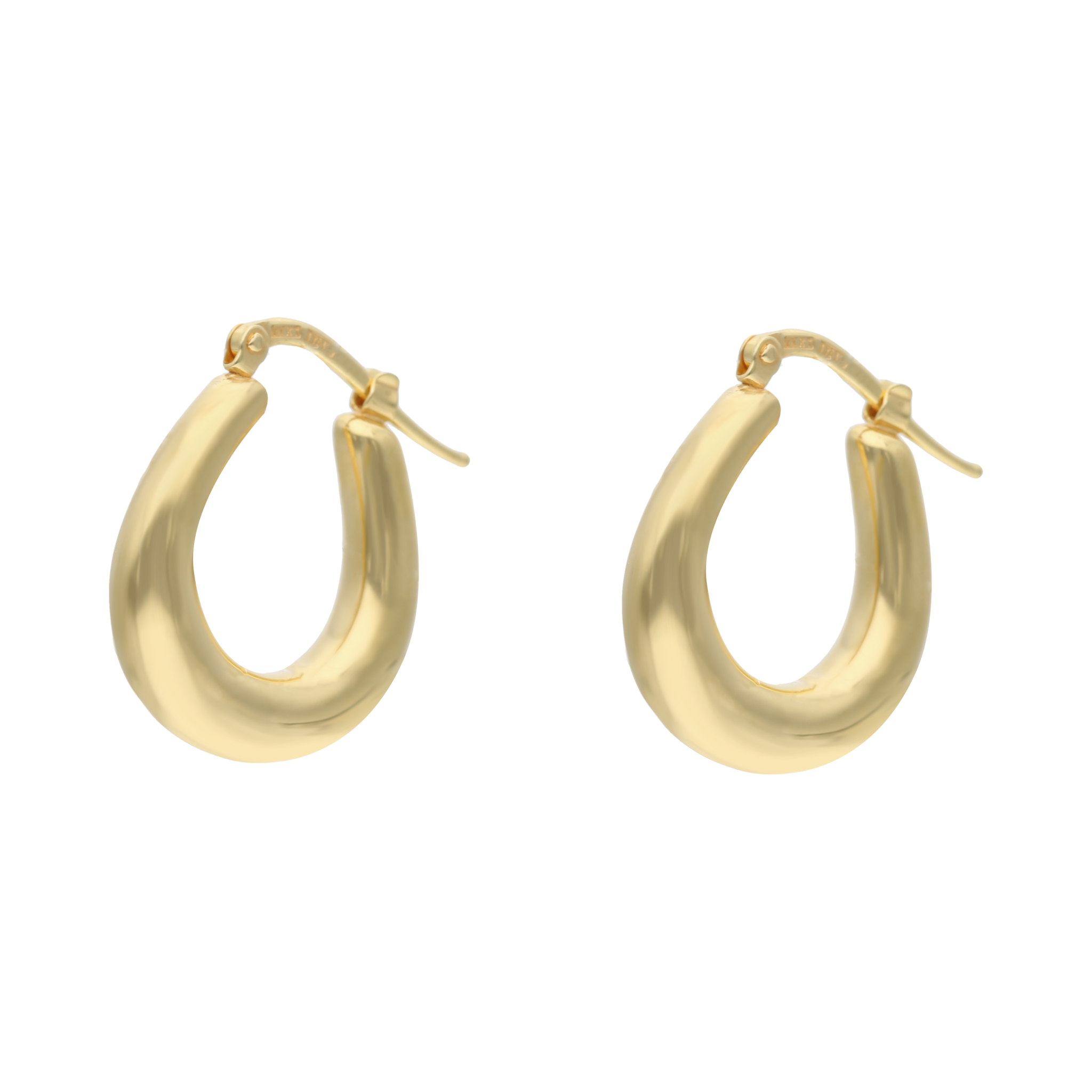 Arracadas huecas 14K
