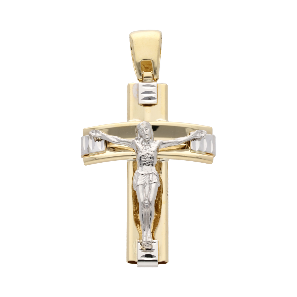 Cruz bicolor 14K