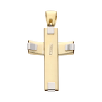 Cruz bicolor 14K