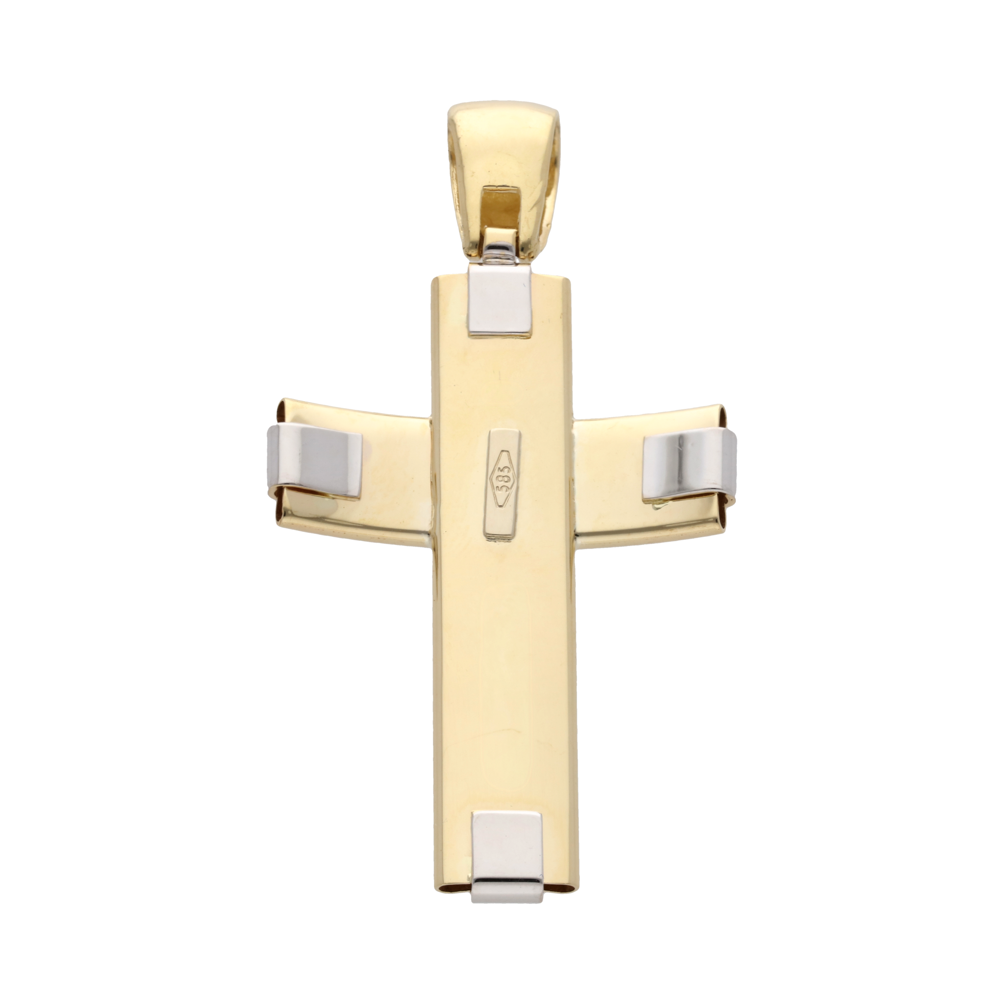 Cruz bicolor 14K