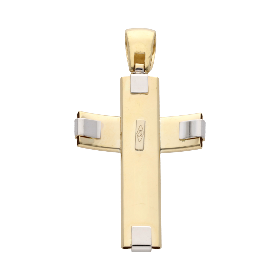 Cruz bicolor 14K