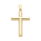 Cruz larga lisa 14K