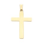 Cruz larga lisa 14K