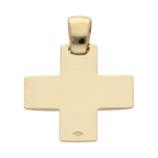 Cruz solida oro amarillo 14K