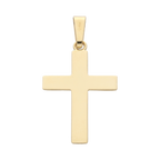 Cruz larga lisa 14K