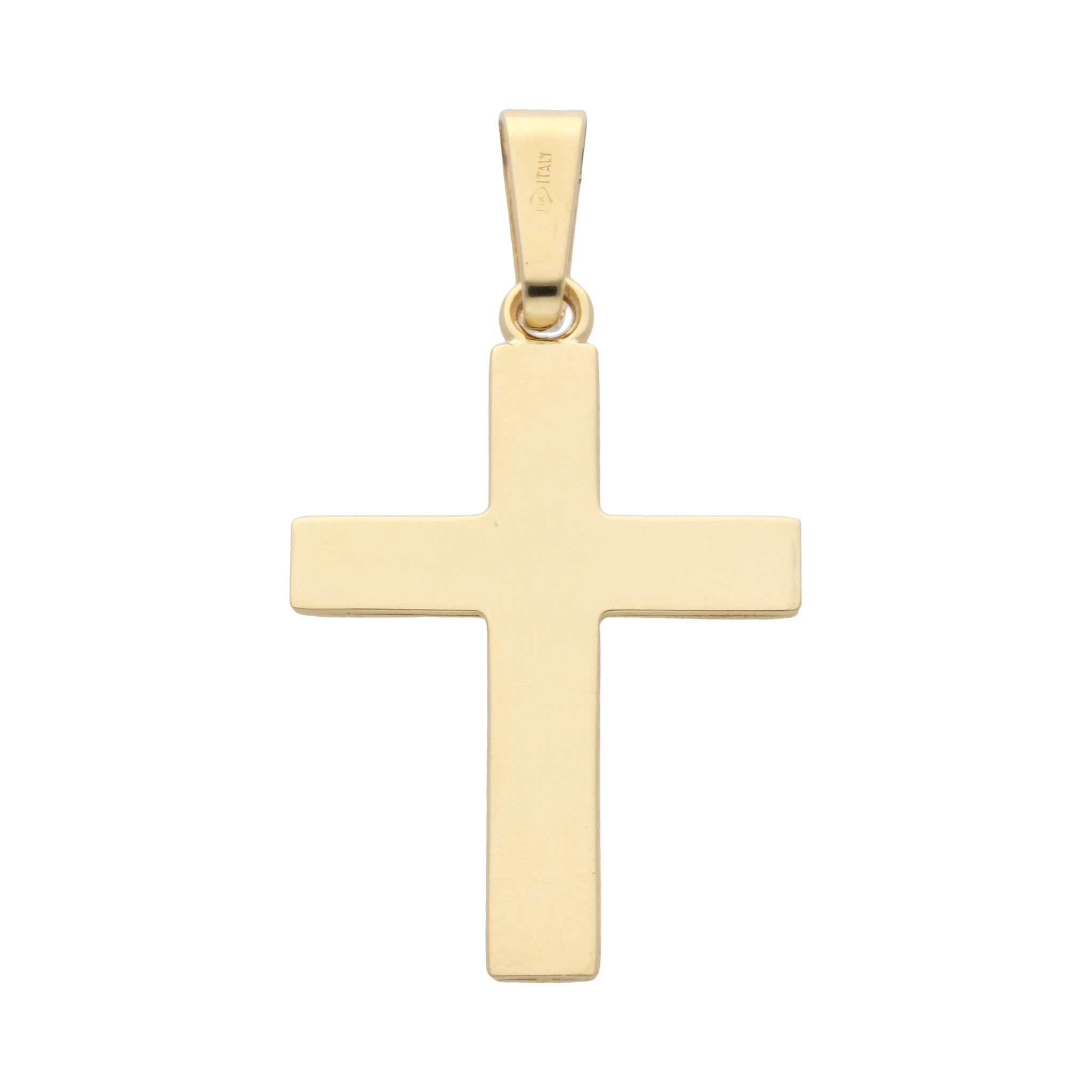 Cruz larga lisa 14K