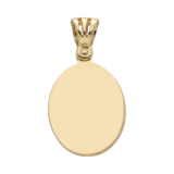 Medalla oval Guadalupe 14K