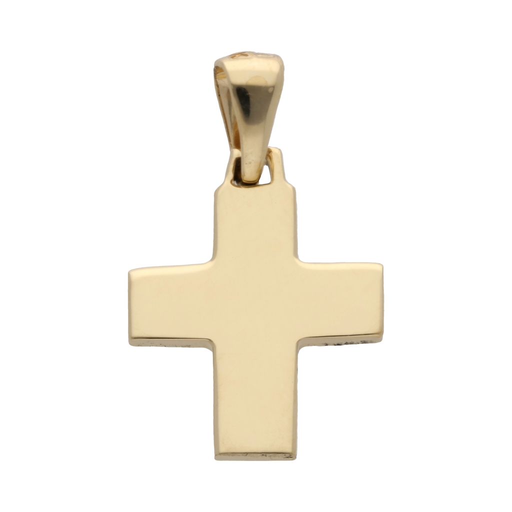Cruz lisa 14K