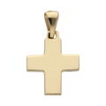 Cruz lisa 14K
