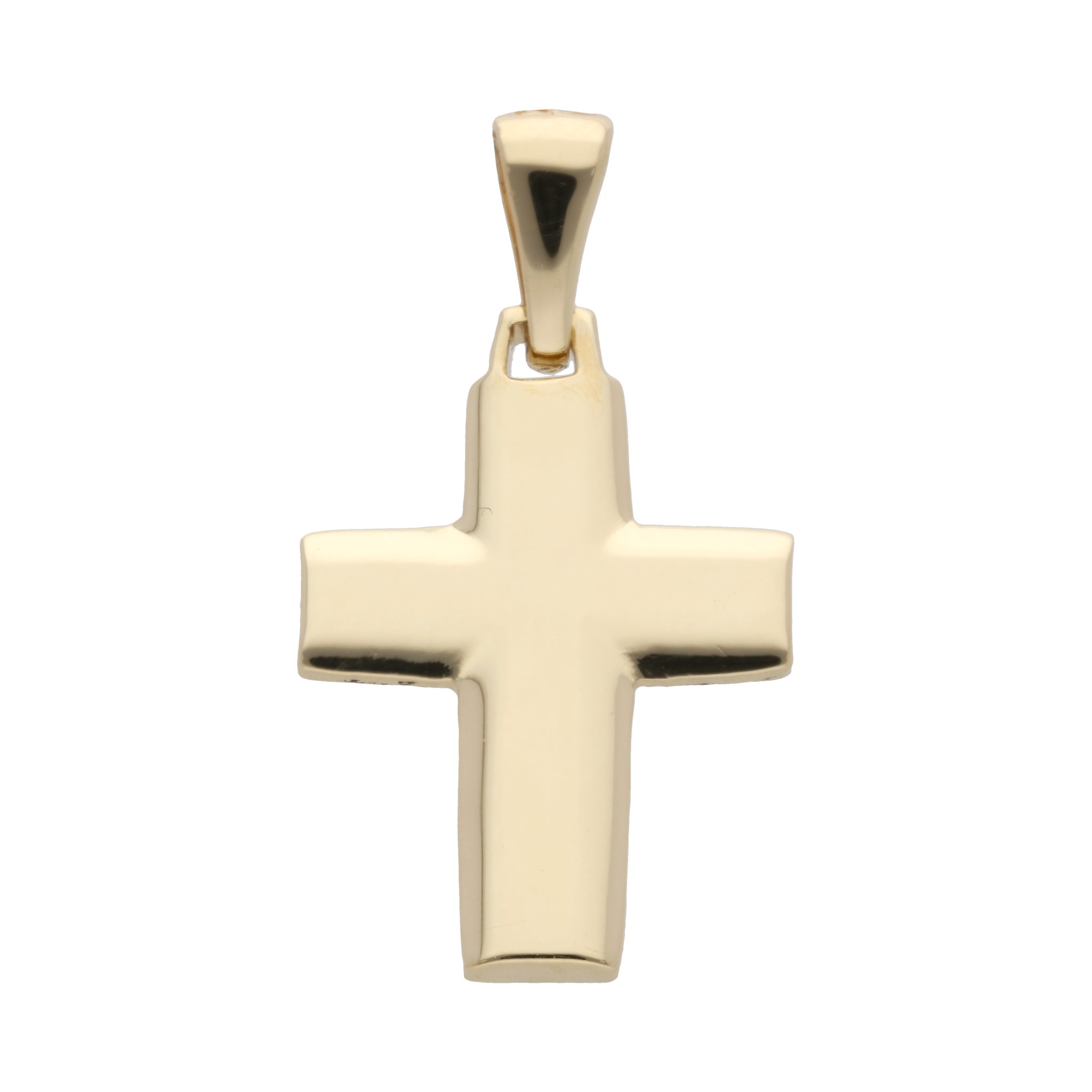Cruz lisa 14K