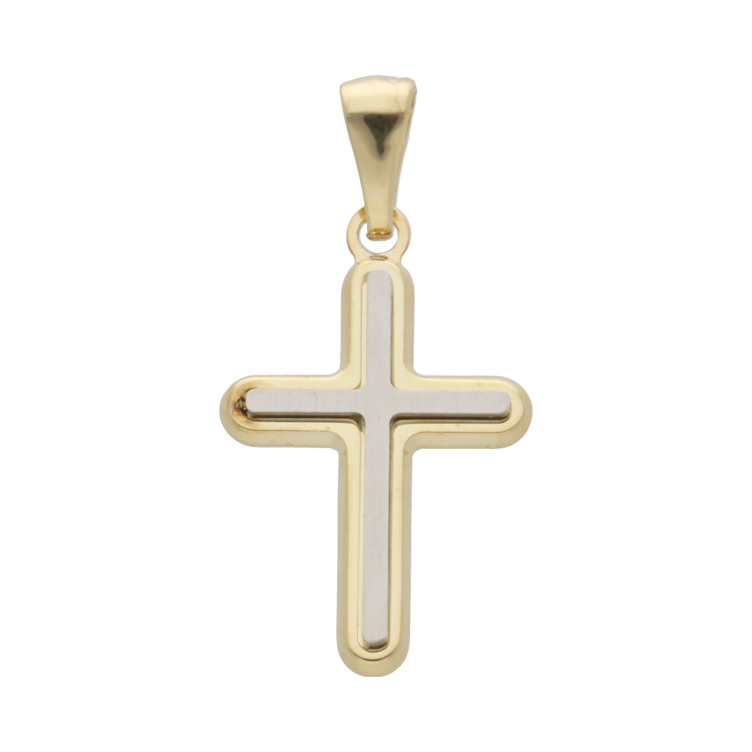 Cruz bicolor 14K