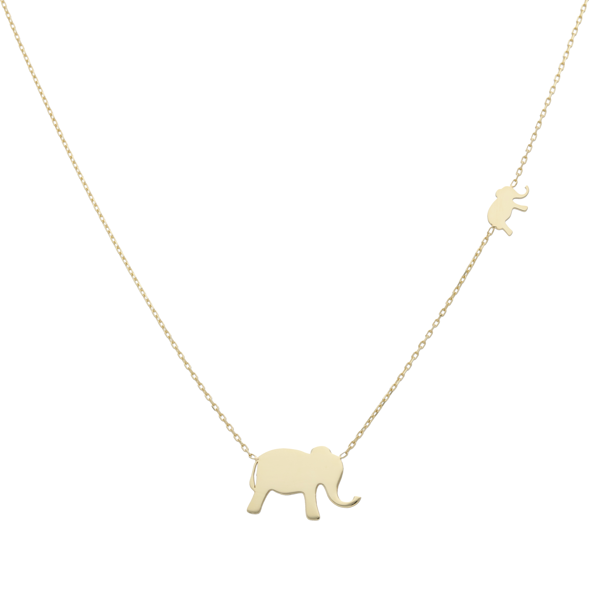 Collar elefantes 14K
