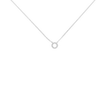 Collar circulo circonias 14K