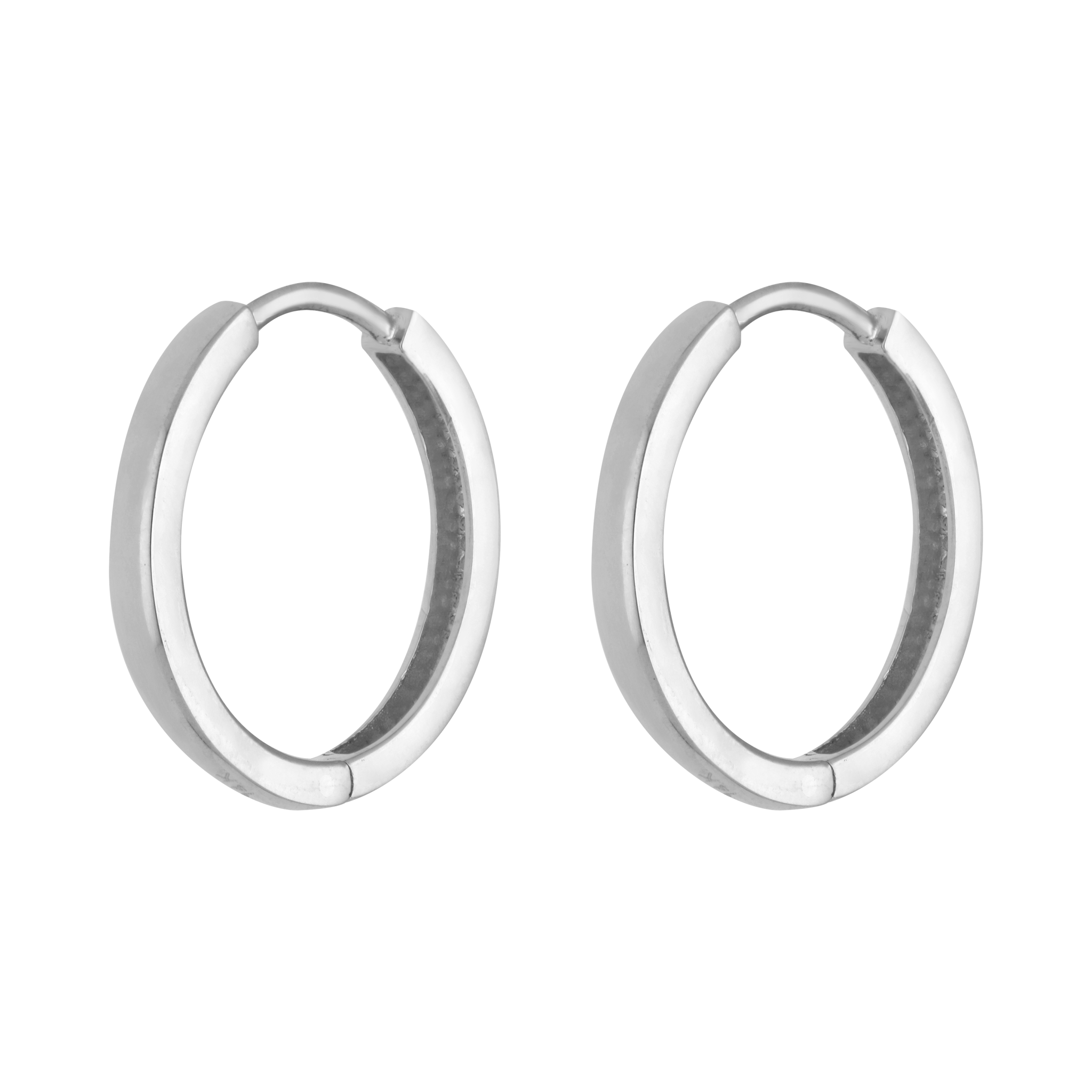 Arracadas lisas 14K