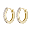 Arracadas oro amarillo 14K circonias